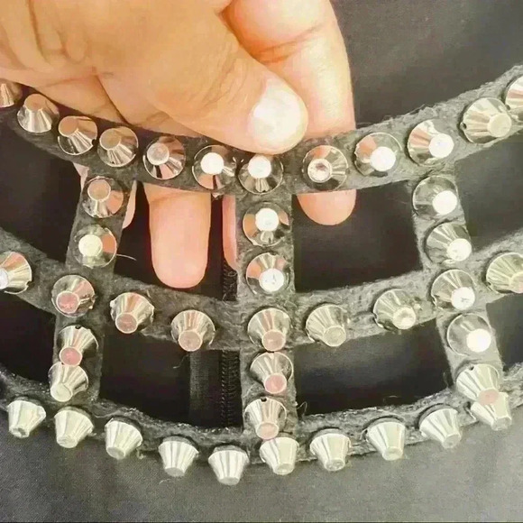 RINASCIMIENTO BLACK DRESS  STUDDED SIZE SMALL - Picture 3 of 10